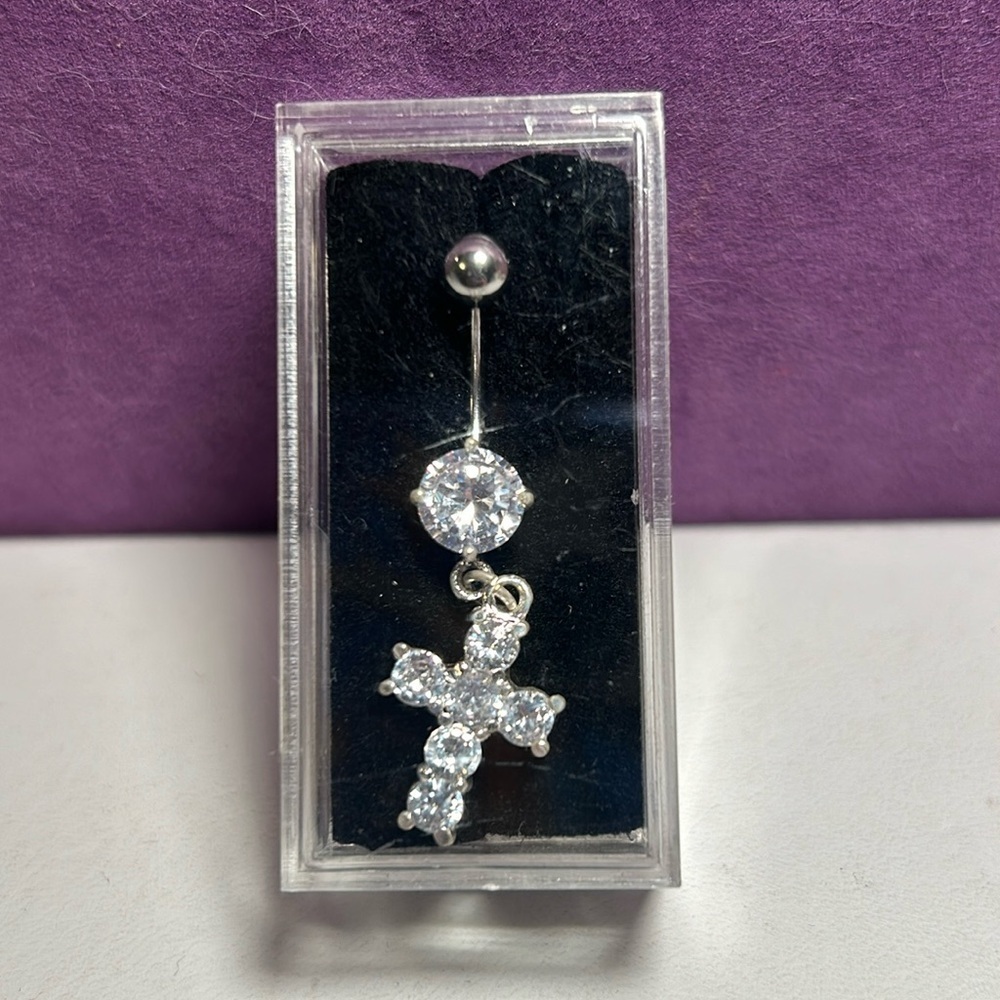 NWT Cross Navel Ring